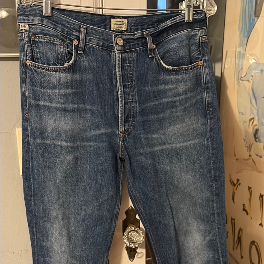 Citizens Of Humanity Women's Straight Leg Jeans - Medium Blue